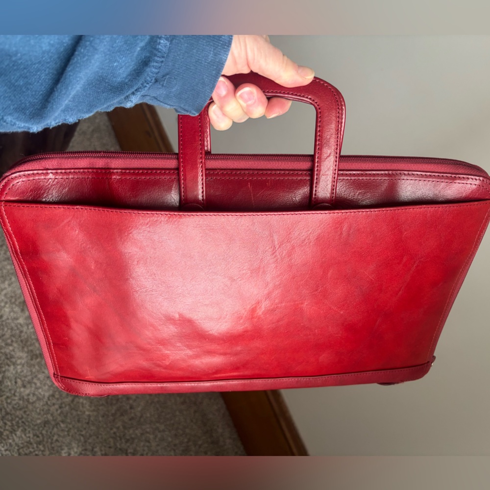 WILSONS RED LEATHER Brief Case/Business - Picture 6 of 6